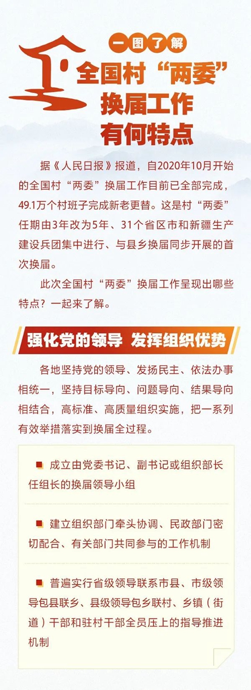一圖了解：全國(guó)村“兩委”換屆工作有何特點(diǎn)