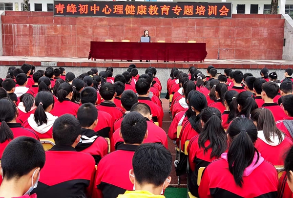 青峰初中舉辦心理健康專題培訓會
