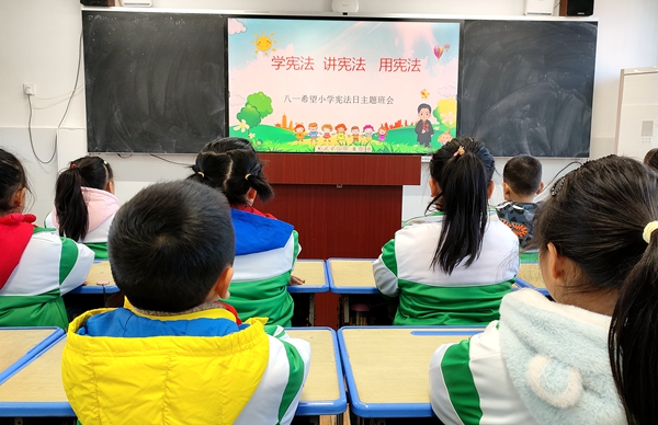 城關鎮八一希望小學：憲法進校園 法德潤童心