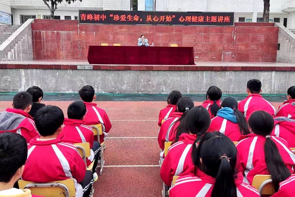 珍愛生命 從“心”開始 ?房縣青峰中學開展心理健康教育講座