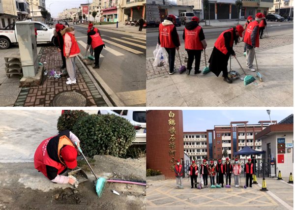 石堰河小學開展“亮潔白鶴 你我共參與創文行動”