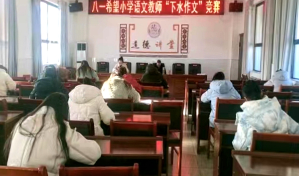 八一希望小學：“下水”展技能，練筆促提升