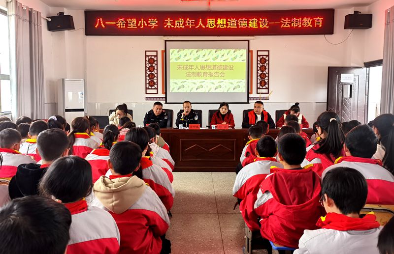 城關鎮八一希望小學：加強思想道德建設  呵護未成年人成長