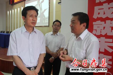 省委常委宣傳部長尹漢寧調研我縣經濟社會發展情況