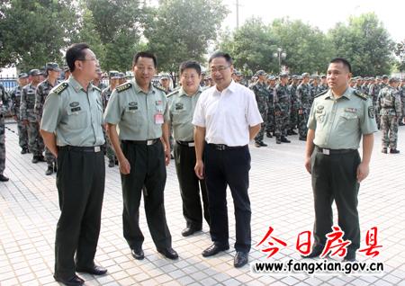 省檢查組充分肯定我縣國防動員工作