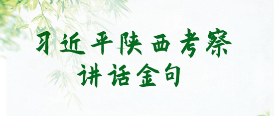 習近平在陜西考察調研講話金句