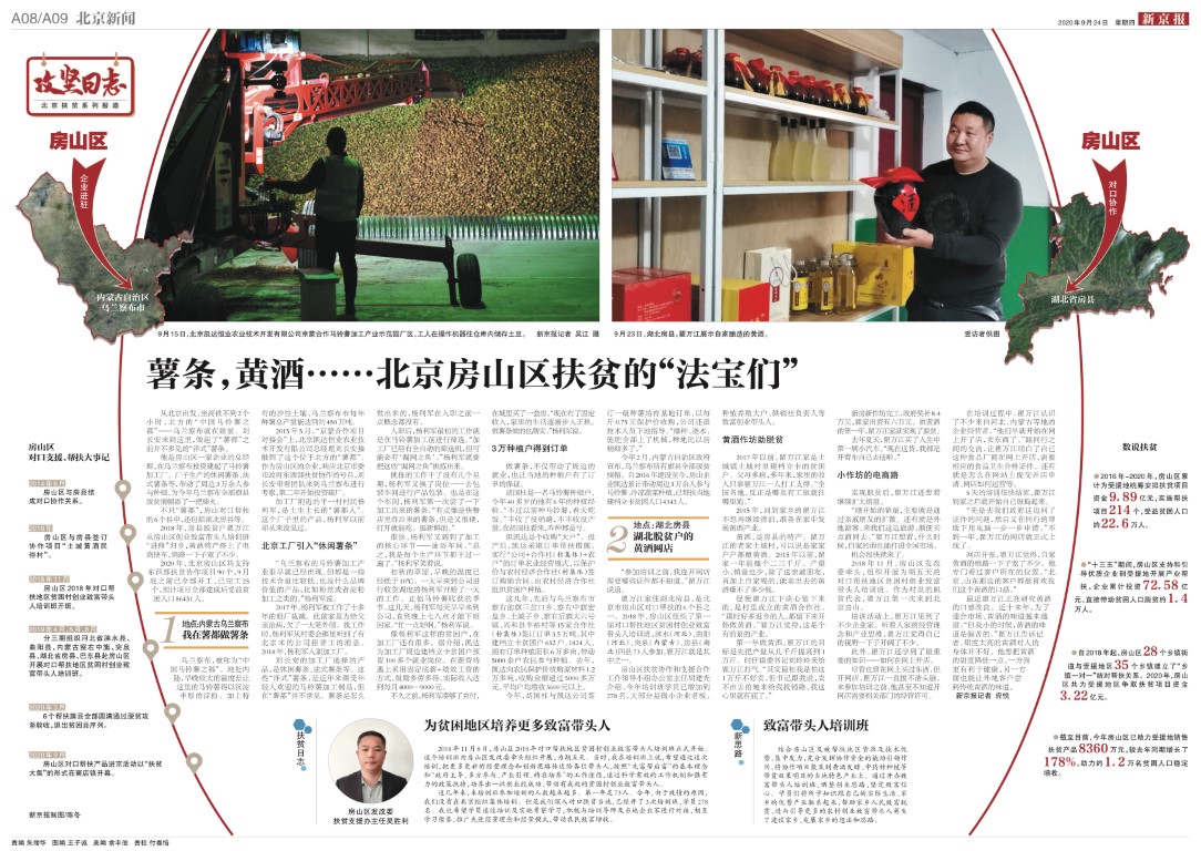 湖北脫貧代表進(jìn)京學(xué)藝回鄉(xiāng)開網(wǎng)店賣自產(chǎn)黃酒