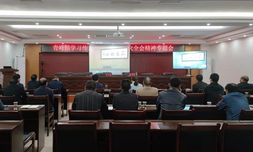 青峰鎮：集中觀看警示教育片 增強干部廉潔自律意識