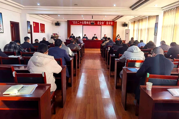 我縣舉辦“黨的二十大精神進園區、進企業”宣講會