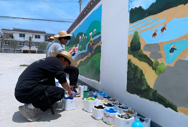 白鶴鎮 : 文化墻為“黨建+”注入新活力