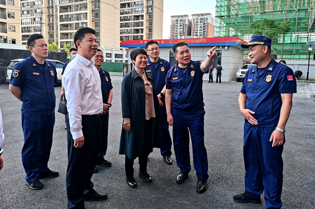 省消防救援總隊總隊長張道才來房調研