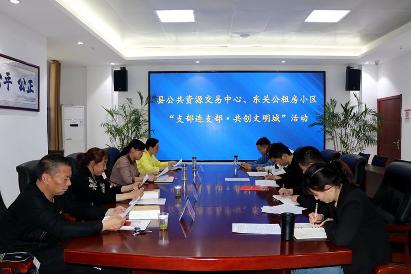 縣公共資源交易中心黨支部開展“主題黨日+”活動(dòng)